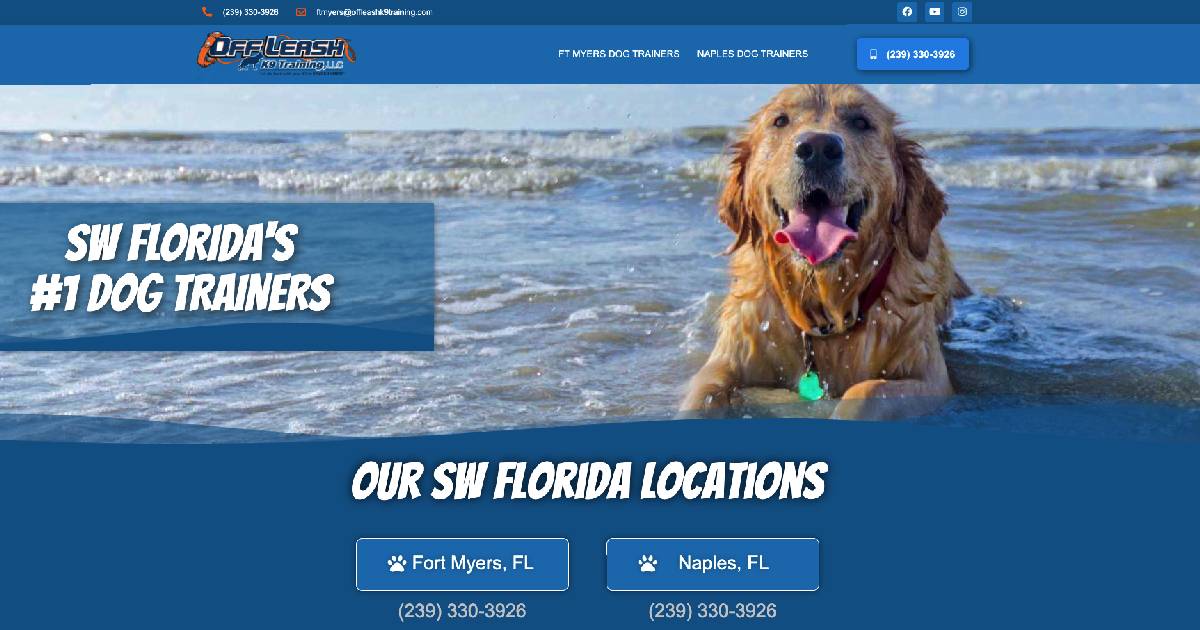 Off Leash K9 Training South West Florida Dog Obedience Training